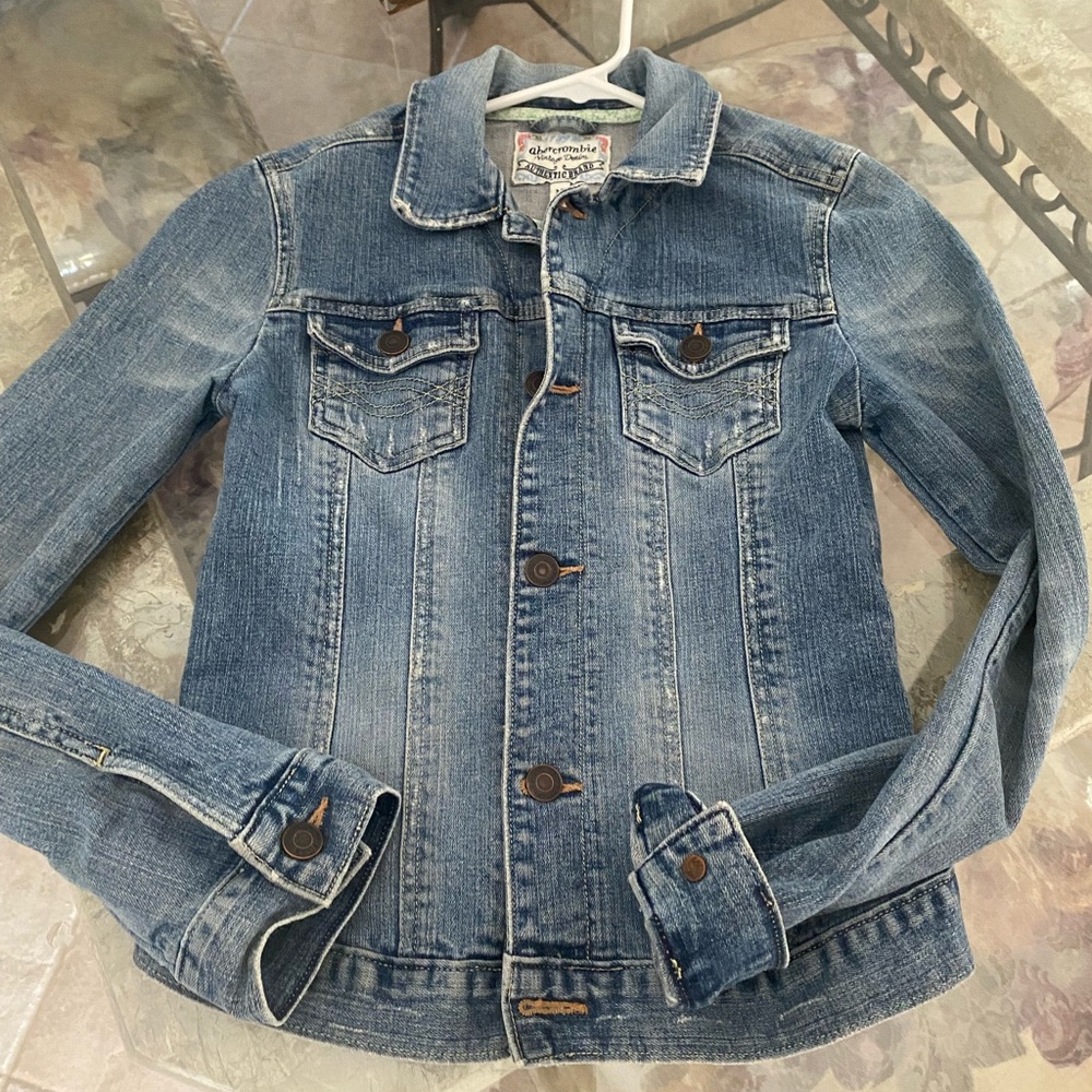 Vintage Abercrombie kids Jean jacket M
